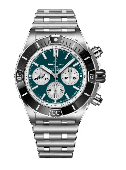 Breitling Super Chronomat B01 Chronograph 44 NFL Philadelphia Eagles Replica Watch AB01361C1L5A1